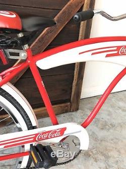 Rare Vintage Coca Cola Bicycle Store Display Promotional Sign Coke Bike