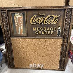 Rare- Vintage- Coca-Cola Message Center Board Restaurant Menu Sign