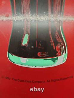 Rare Vintage Coca Cola Single Sided Metal Sign 14 x 14