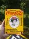 Rare Vintage Coca-cola Porcelain Beverage Soda Gas Station Metal Sign Coke Sign