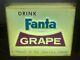 Rare Vintage Drink Fanta Grape Lighted Sign Works Coca-Cola Advertising Display