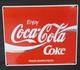 Rare Vintage Enjoy Coca-Cola Coke Porcelain Advertisement Sign