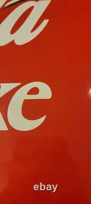 Rare Vintage Enjoy Coca-Cola Coke Porcelain Advertisement Sign