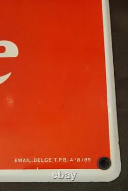 Rare Vintage Enjoy Coca-Cola Coke Porcelain Advertisement Sign