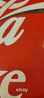 Rare Vintage Enjoy Coca-Cola Coke Porcelain Advertisement Sign