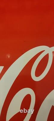 Rare Vintage Enjoy Coca-Cola Coke Porcelain Advertisement Sign