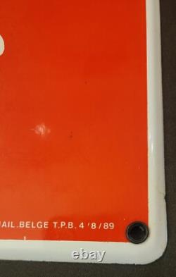 Rare Vintage Enjoy Coca-Cola Coke Porcelain Advertisement Sign
