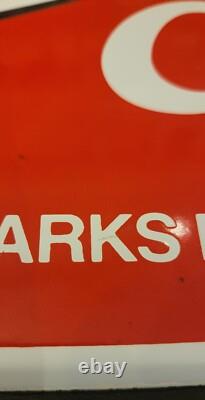 Rare Vintage Enjoy Coca-Cola Coke Porcelain Advertisement Sign