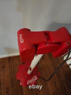 Rare Vintage Metal Coca Cola Soda Pop Drive In Theater Speakers With Stand Coke