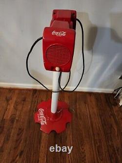 Rare Vintage Metal Coca Cola Soda Pop Drive In Theater Speakers With Stand Coke
