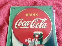 Rare Vintage NEAR MINT 1944 Coca Cola Soda Pop Gas Station 17 Thermometer Sign