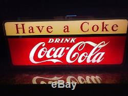 Rare Vintage Price Bros Coca Cola Soda Have A Coke Light Sign