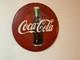Rare original VINTAGE COCA COLA 20 INCH ROUND BUTTON SIGN