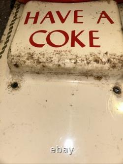 Rare vintage metal coca cola sign