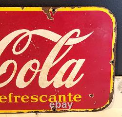 Rare vintage original 29 Tome Coca-Cola PORCELAIN SIGN - Canada - Deliciosa