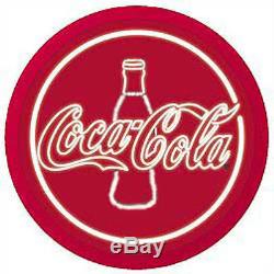 Red Classic COKE COCA COLA Bottle Sign Beer Neon Party Bar Light Lite 18 Round
