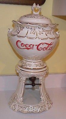 Reproduction of a 1896 Coca-Cola ceramic syrup dispenser circa 1977