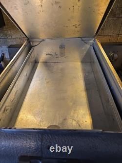 Retro 1950 Vintage USA Aluminum Coca Cola Soda Bottle Cooler Advertising Sign Lg