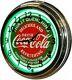Retro Nostalgic 17 Coke Soda Pop Sign Coca Cola Green Neon Wall Clock NEW