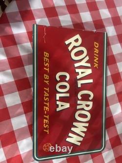 Royal Crown Cola flange sign. Stout sign company. Store display. Nice