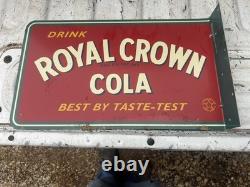 Royal Crown Cola flange sign. Stout sign company. Store display. Nice