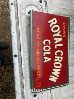 Royal Crown Cola flange sign. Stout sign company. Store display. Nice