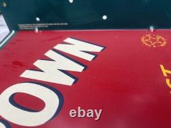 Royal Crown Cola flange sign. Stout sign company. Store display. Nice