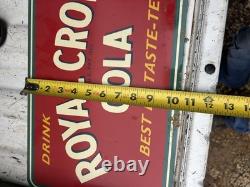Royal Crown Cola flange sign. Stout sign company. Store display. Nice