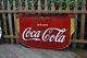 SCARCE 1930'S DRINK COCA COLA PORCELAIN SIGN DOUBLE SIDED DIE CUT