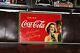 SCARCE 1930s DRINK COCA COLA METAL SIGN GIRL GUY BOTTLE SODA POP FOUNTAIN COKE