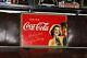 SCARCE 1930s DRINK COCA COLA METAL SIGN GIRL GUY BOTTLE SODA POP FOUNTAIN COKE