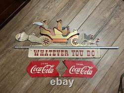 SCARCE c1939 Coca Cola Whatever You Do Advertising Festoon Display Sign
