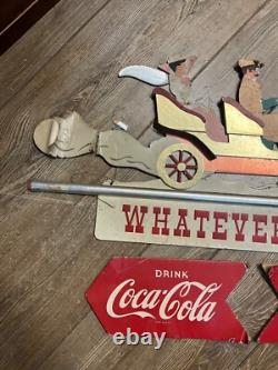 SCARCE c1939 Coca Cola Whatever You Do Advertising Festoon Display Sign