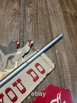 SCARCE c1939 Coca Cola Whatever You Do Advertising Festoon Display Sign
