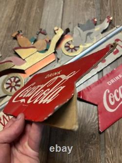 SCARCE c1939 Coca Cola Whatever You Do Advertising Festoon Display Sign