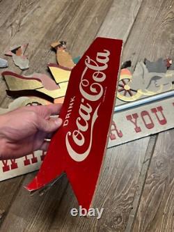 SCARCE c1939 Coca Cola Whatever You Do Advertising Festoon Display Sign