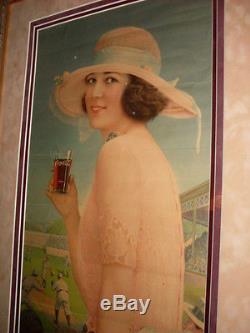 SUPER NICE Rare 1922 Coca Cola SUMMER GIRL Soda Bottle Calendar FULL PAD Sign