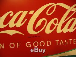 Sign, Coca-Cola, Fishtail TIn, 32 x12