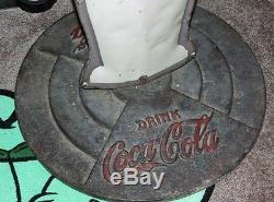 Standing Coca Cola Cop crossing Guard Metal sign with original stand