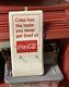 Super Rare Vtg 1960's Original Coca Cola 15x7 Metal Calander Advertising Sign