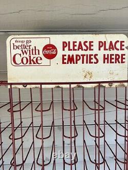 Things Go Better With Coke Bottle Rack & Sign Stand