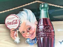 Too Mint 1944 Coca Cola Sprite Boy Welcome Friend Coke Sign Die Cut Cardboard