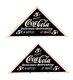Two 1900 Original Coca-cola Co, Atlanta, Georgia 5 Cent Coca-cola Sign Label