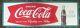 Vintage 1960s Coca Cola Arciform/fishtail Sign 53.5 X 17.5
