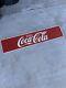 VINTAGE 1965 Coca Cola METAL SIGN 47 X 10 ENJOY COLA COLA Excellent Patina