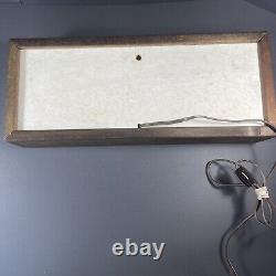 VINTAGE 1970's COCA-COLA MANTEL BAR LIGHT Tested! The RARE Gold With Red Script
