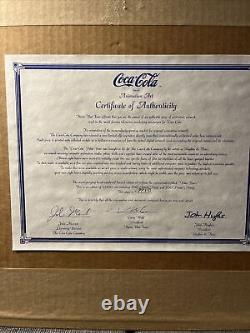 VINTAGE COCA COLA ALWAYS COOL POLAR BEARS ADVERTISING PRINT SIGNED- LTD WithCOA
