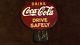 Vintage Coca Cola License Plate Topper 4 3/4 Automobile 4 Sign