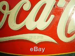 Vintage Coca Cola Sign Early Coke Advertising 1923 Metal Large