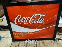 VINTAGE Coca Cola Classic Lighted Sign Display Advertisement